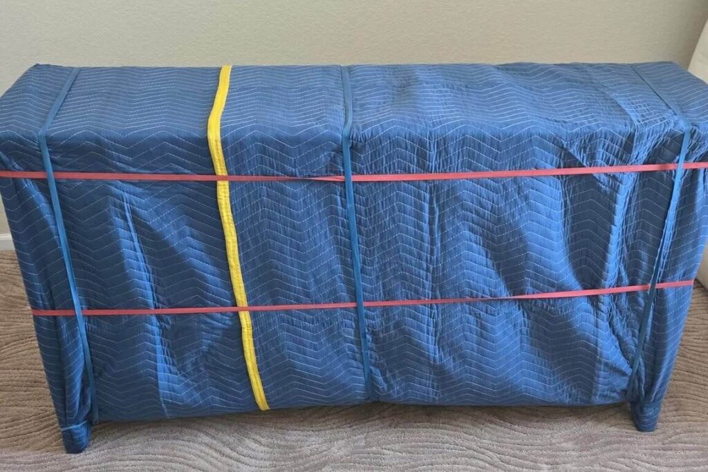 Professionally padded luxury furniture by apartment movers in St. Paul for damage-free transport.